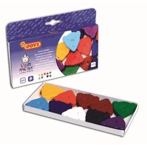 Trojúhelníkové voskové pastelky JOVI - 10 barev