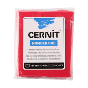 CERNIT Modelovací hmota 56 g - vánoční červená
