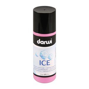 DARWI ICE Satinovací barva na sklo s ledovým efektem, 80 ml - růžová