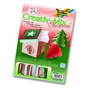 Barevný papír - kreativní mix - Vánoce
