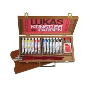 Sada olejových barev LUKAS Studio - v dřevěném kufříku