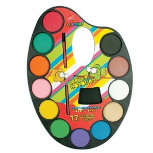 Vodové barvy Easy - malířská paleta - 12 barev