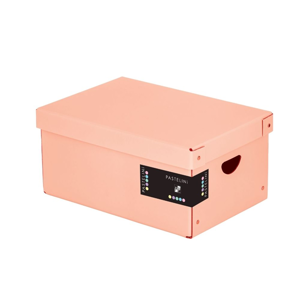 Karton PP PASTELINi Krabice lamino 35,5 × 24 × 16 cm - meruňková