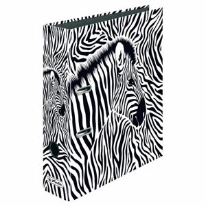 Herlitz Pořadač pákový A4/8 cm lamino Animal Print Zebra