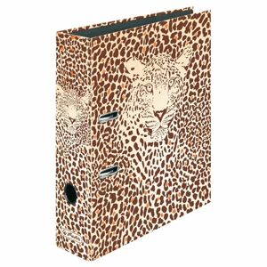 Herlitz Pořadač pákový A4/8 cm lamino Animal Print Leopard