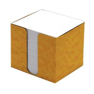 CAESAR OFFICE Špalíček nelepený 8,5x8,5x8 v krabičce - žlutá