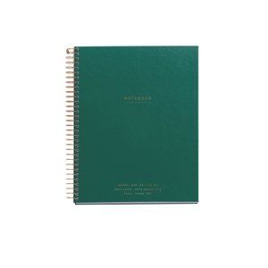 Spirálový blok Premium s rozdělovači, A5, 120 listů, 70 g, linkovaný - Emerald Green