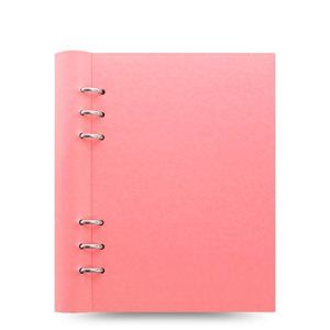 Filofax Clipbook Pastel kroužkový poznámkový blok A5 - pastelově růžová