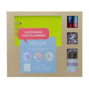 Filofax Clipbook A5 kreativní set - limetková
