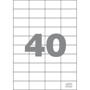 Spoko Samolepicí etikety A4 100 listů - 52,5 × 29,7 mm