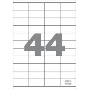 Spoko Samolepicí etikety A4 100 listů - 52,5 × 25,4 mm