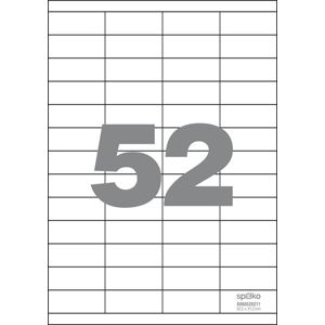 Spoko Samolepicí etikety A4 100 listů - 52,5 × 21,2 mm