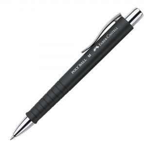 Kuličkové pero Faber-Castell POLY BALL M, černá