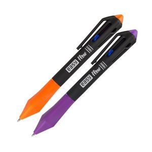 EASY FLOW 4COLOURS Přepisovatelné pero gumovací, 4 barvy - černá, modrá, fialová, oranžová