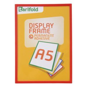 Display Frame samolepicí rámeček A5, 1 ks - červený