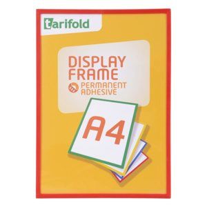 Display Frame samolepicí rámeček A4, 1 ks - červený