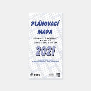 BOBO Plánovací roční mapa 2021 B1, skládaná