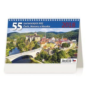Kalendář stolní 2018 - 55 turistickýh nej
