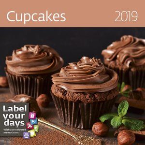 Kalendář nástěnný 2019 Label your days - Cupcakes
