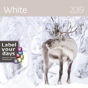 Kalendář nástěnný 2019 Label your days - White