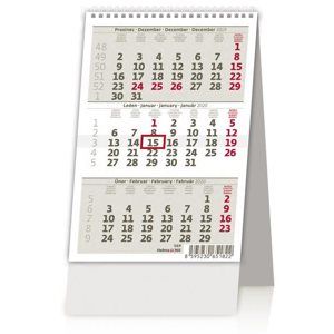 Kalendář stolní 2020 - Mini tříměsíční kalendář/Mini trojmesačný kalendár