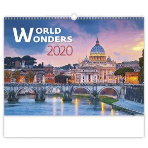 Kalendář nástěnný 2020 - World Wonders