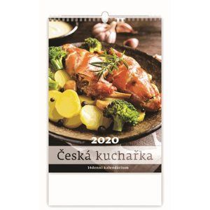 Kalendář nástěnný 2020 - Česká nástěnná kuchařka