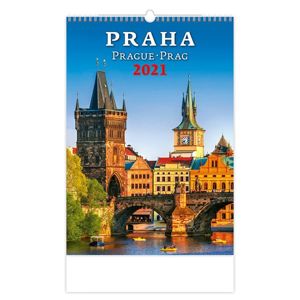 Kalendář nástěnný 2021 - Praha/Prague/Prag