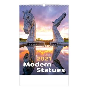 Kalendář nástěnný 2021 - Modern Statues