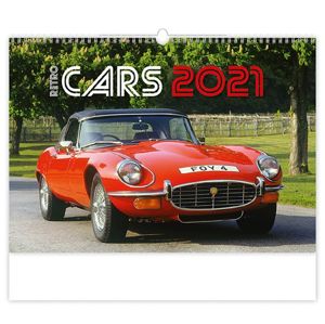 Kalendář nástěnný 2021 - Retro Cars