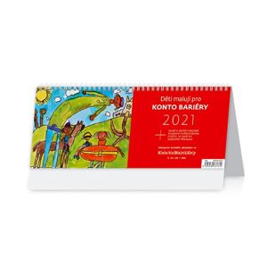 Kalendář stolní 2021 - Děti malují pro Konto Bariéry