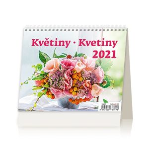 Kalendář stolní 2021 - MiniMax Květiny/Kvetiny