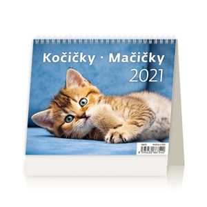 Kalendář stolní 2021 - MiniMax Kočičky/Mačičky