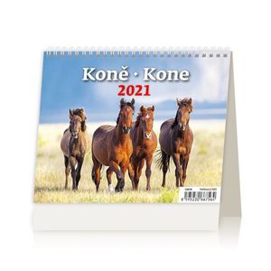 Kalendář stolní 2021 - MiniMax Koně/Kone