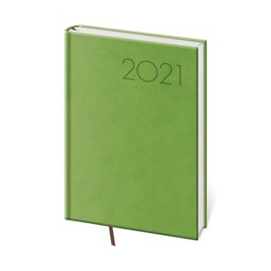 Diář 2021 denní A5 Print - světle zelená