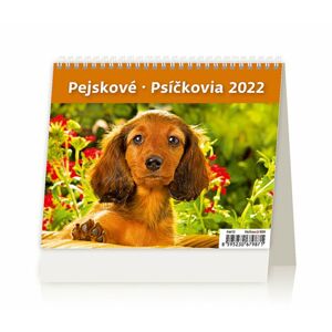 Kalendář stolní 2022 - MiniMax Pejskové/Psíčkovia