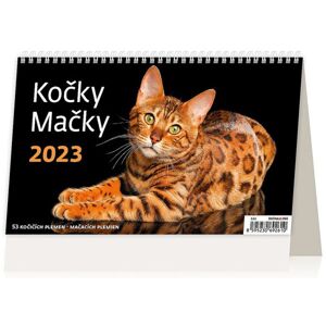 Kalendář stolní 2023 - Kočky/Mačky