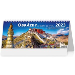 Kalendář stolní 2023 - Obrázky ze světa/Obrázky zo sveta