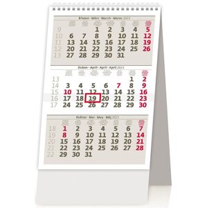 Kalendář stolní 2023 - MINI tříměsíční kalendář ČR/SR