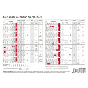 Kalendář stolní 2023 - Plánovací karta