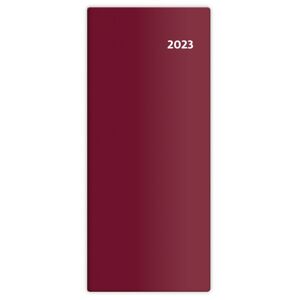 Diář 2023 kapesní - Torino měsíční - bordó/bordeaux red