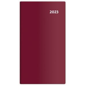 Diář 2023 kapesní - Torino čtrnáctidenní - bordó/bordeaux red