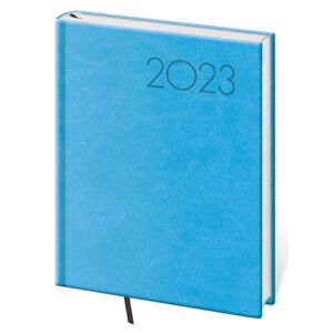 Diář 2023 denní B6 Print - světle modrá