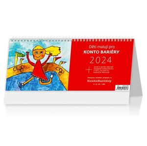 Kalendář stolní 2024 - Děti malují pro KONTO BARIÉRY