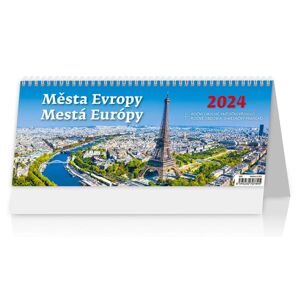Kalendář stolní 2024 - Města Evropy/Mestá Európy