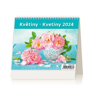 Kalendář stolní 2024 - MiniMax Květiny/Kvetiny