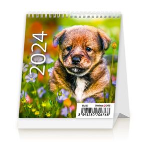 Kalendář stolní 2024 - Mini Puppies