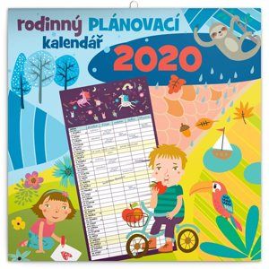 Rodinný plánovací kalendář 2020 nástěnný