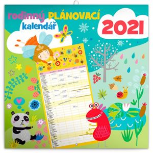 Rodinný plánovací kalendář 2021 nástěnný