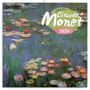 Kalendář nástěnný 2024 poznámkový 30 × 30 cm - Claude Monet